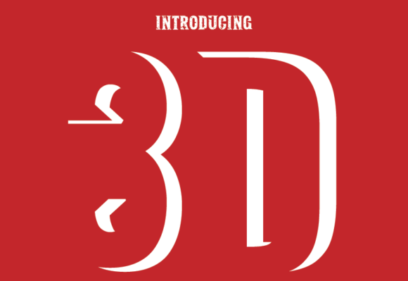 3D Font: A Bold Typeface for Makers