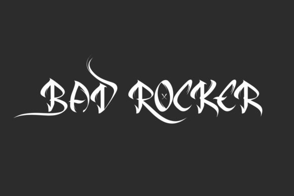 Bad Rocker Font Review: Bold Blackletter for Brand Identity