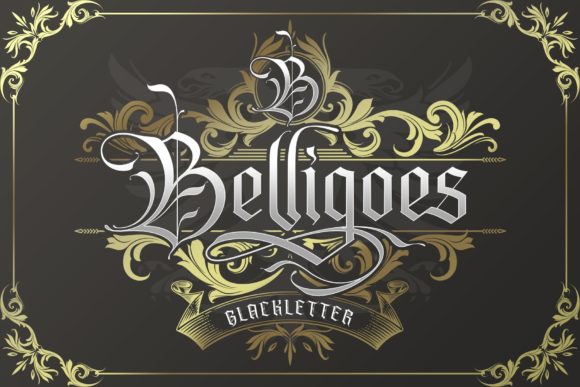 Belligoes: A Bold Blackletter Font for Handmade Brands
