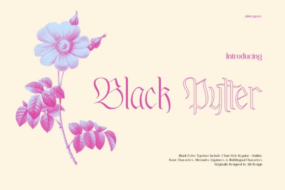 Black Pytter Font Review: A Bold Blackletter for Branding