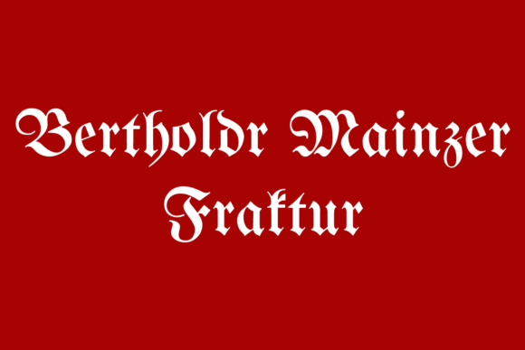 Bring Gothic Charm to Crafts with Bertholdr Mainzer Fraktur Font