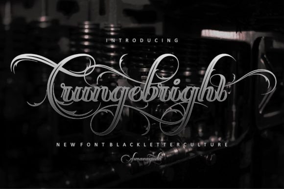 Crungebright: A Bold Blackletter Font for Digital Design