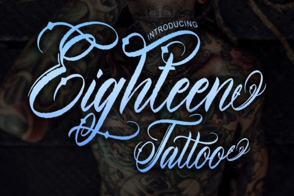 Eighteen Tattoo Font: A Bold Choice for Web Headers
