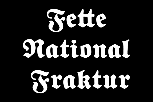 Fette National Fraktur: A Bold Blackletter Typeface Review