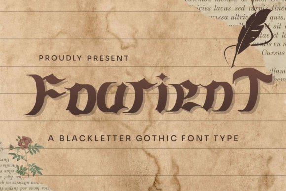 Fourient Font: The Bold Blackletter for Crafters