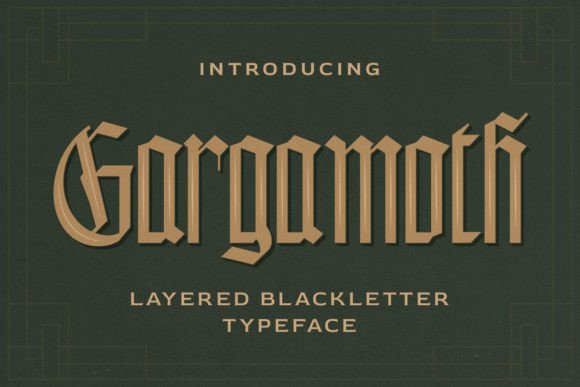 Gargamoth: A Bold Blackletter Typeface for Modern Branding