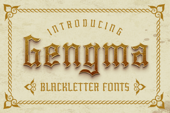 Gengma: A Bold Blackletter Font for Handmade Brands