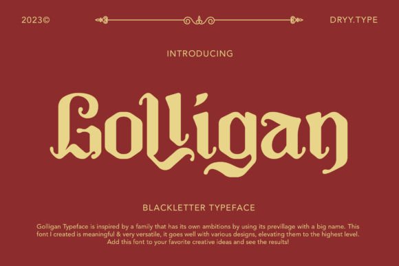 Golligan Font: Elevating Web Design with Gothic Elegance