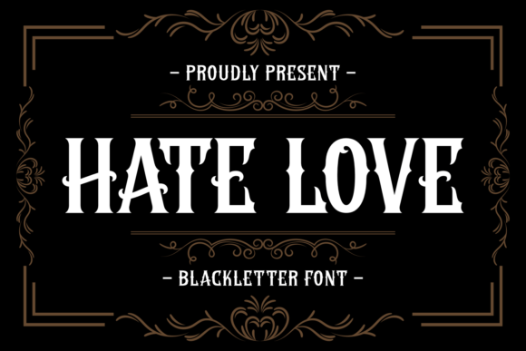 Hate Love Typeface for Bold Web Design