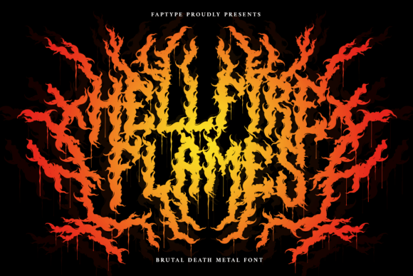 Hellfire Flames Typeface for Bold Editorial Design