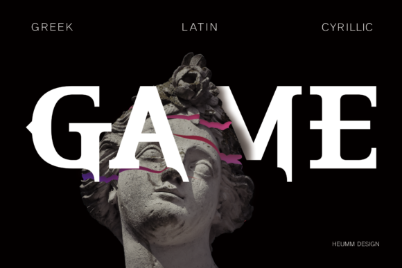 Hu Thegame: A Bold Blackletter Font for Makers