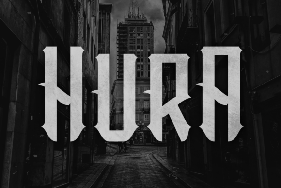 Hura Font: A Bold Blackletter Typeface for Modern Branding