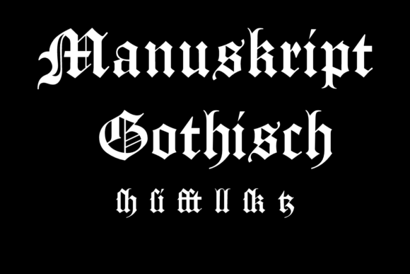 Manuskript Gothisch: A Bold Blackletter Typeface for Branding