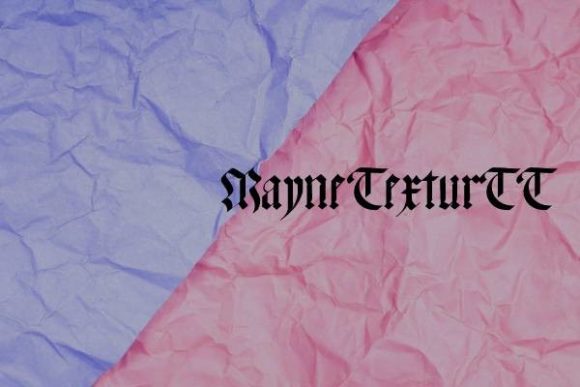 Meyne Textur: A Bold Blackletter Typeface for Web Design
