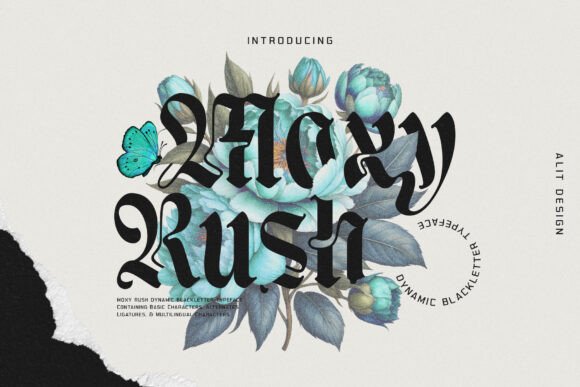 Moxy Rush: A Bold Blackletter Font for Modern Campaigns
