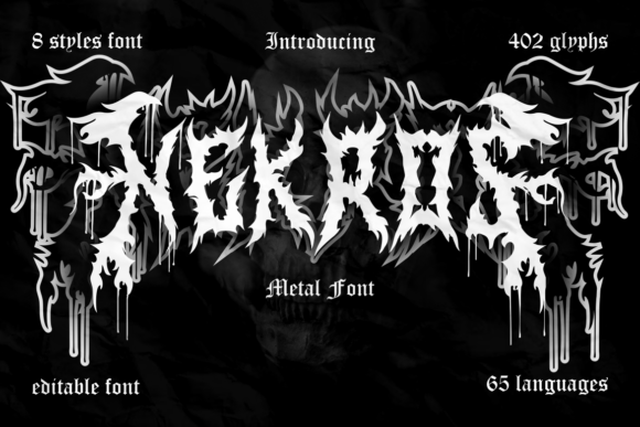 Nekros Font: Bold Branding for Small Business