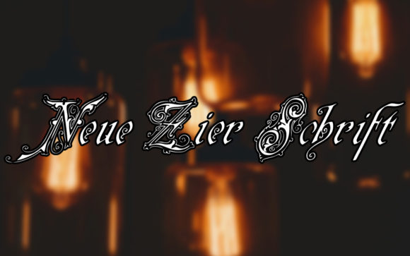 Neue Zier Schrift: A Bold Blackletter Typeface for Web Design