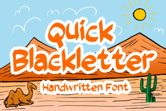Quick Blackletter: A Bold Script Font for Web Design
