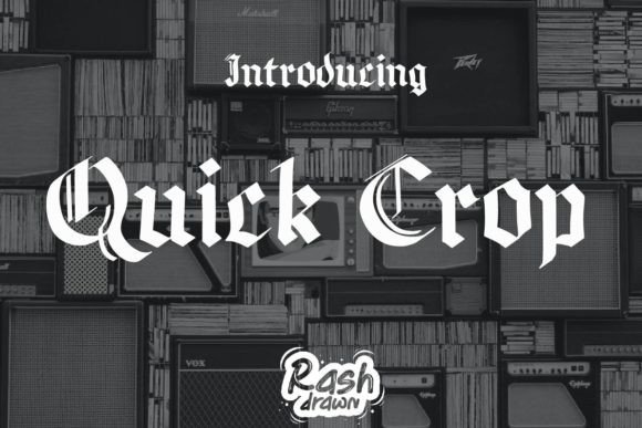 Quickcrop: A Modular Blackletter Typeface for Bold Web Design