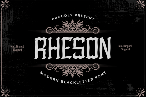 Rheson: The Blackletter Font for Bold Brand Identity