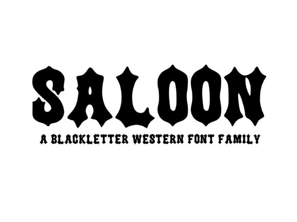 Saloon Font: Bold Blackletter for Modern Branding
