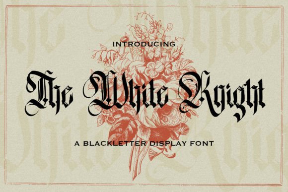 The White Knight: A Bold Blackletter Typeface for Editorial Design