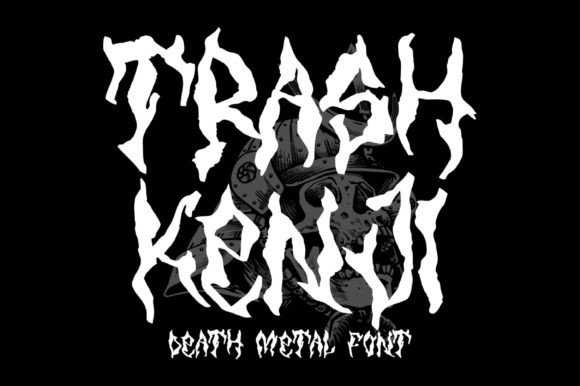 Trash Kenji: A Bold Blackletter Typeface for Designers