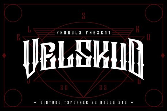 Velskud: A Distinct Blackletter Font for Bold Branding