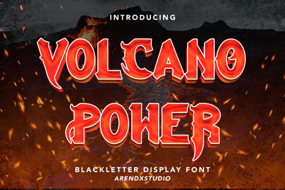 Volcano Power: A Gothic Typeface for Bold Web Design